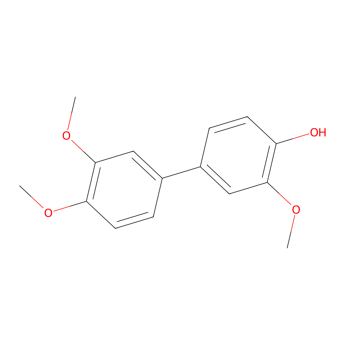 4-(3,4-Dimethoxyphenyl)-2-methoxyphenol molecular structure, CAS 1262001-29-5