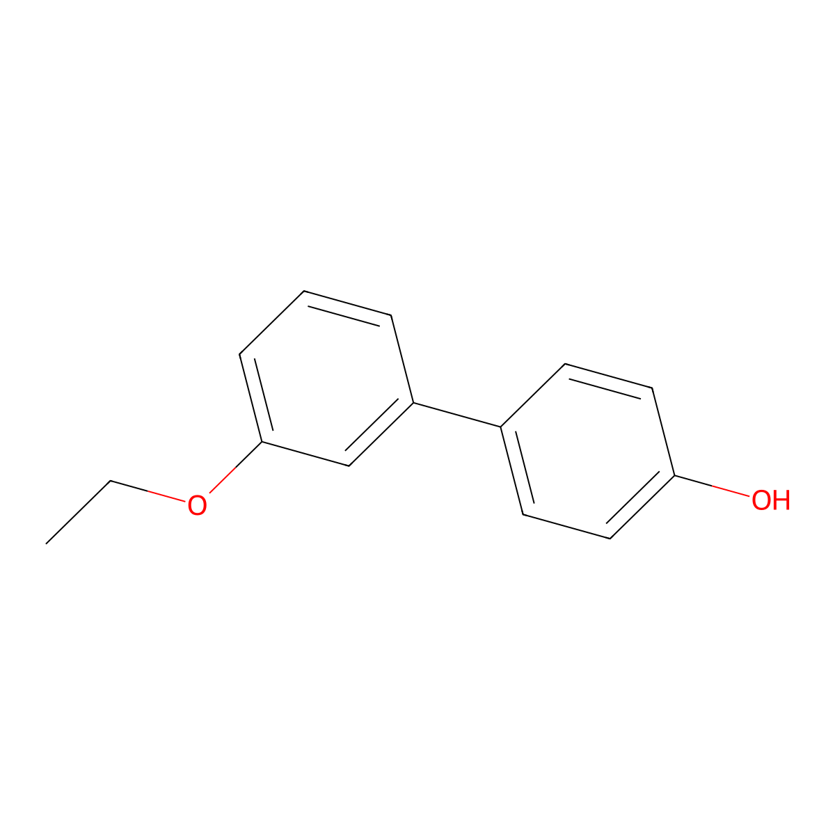 4-(3-Ethoxyphenyl)phenol molecular structure, CAS 1262001-84-2