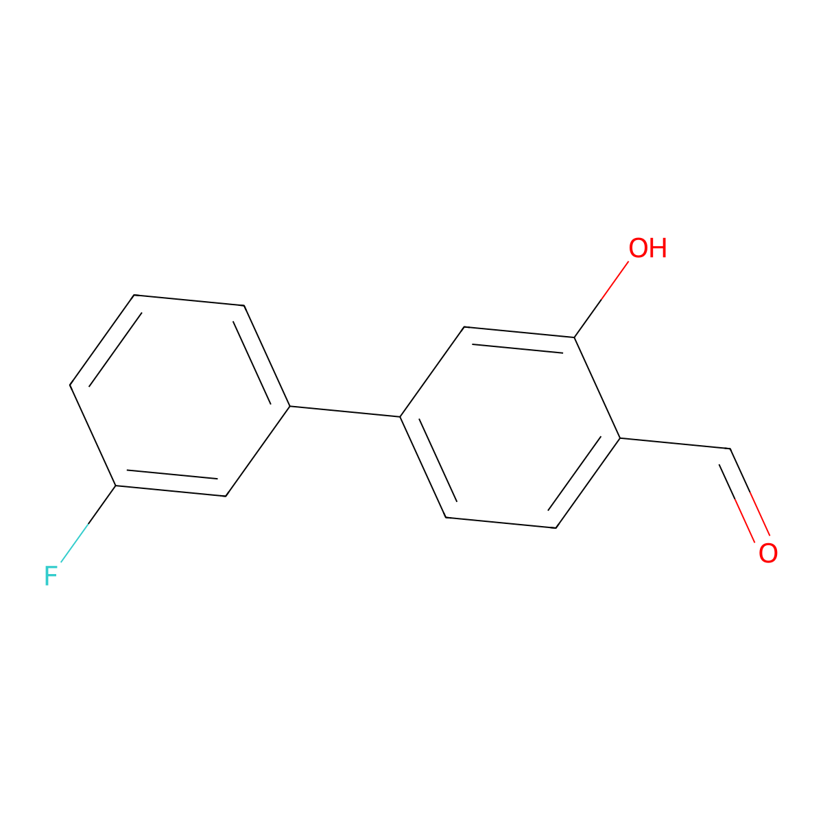 5-(3-Fluorophenyl)-2-formylphenol molecular structure, CAS 1262003-02-0