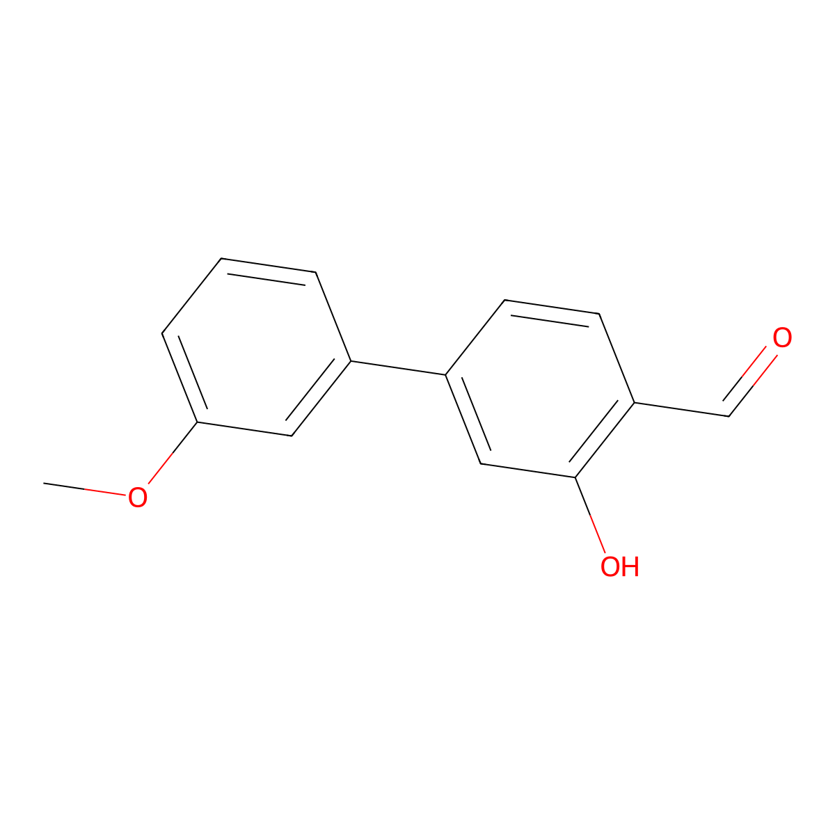 2-Formyl-5-(3-methoxyphenyl)phenol molecular structure, CAS 1262003-11-1