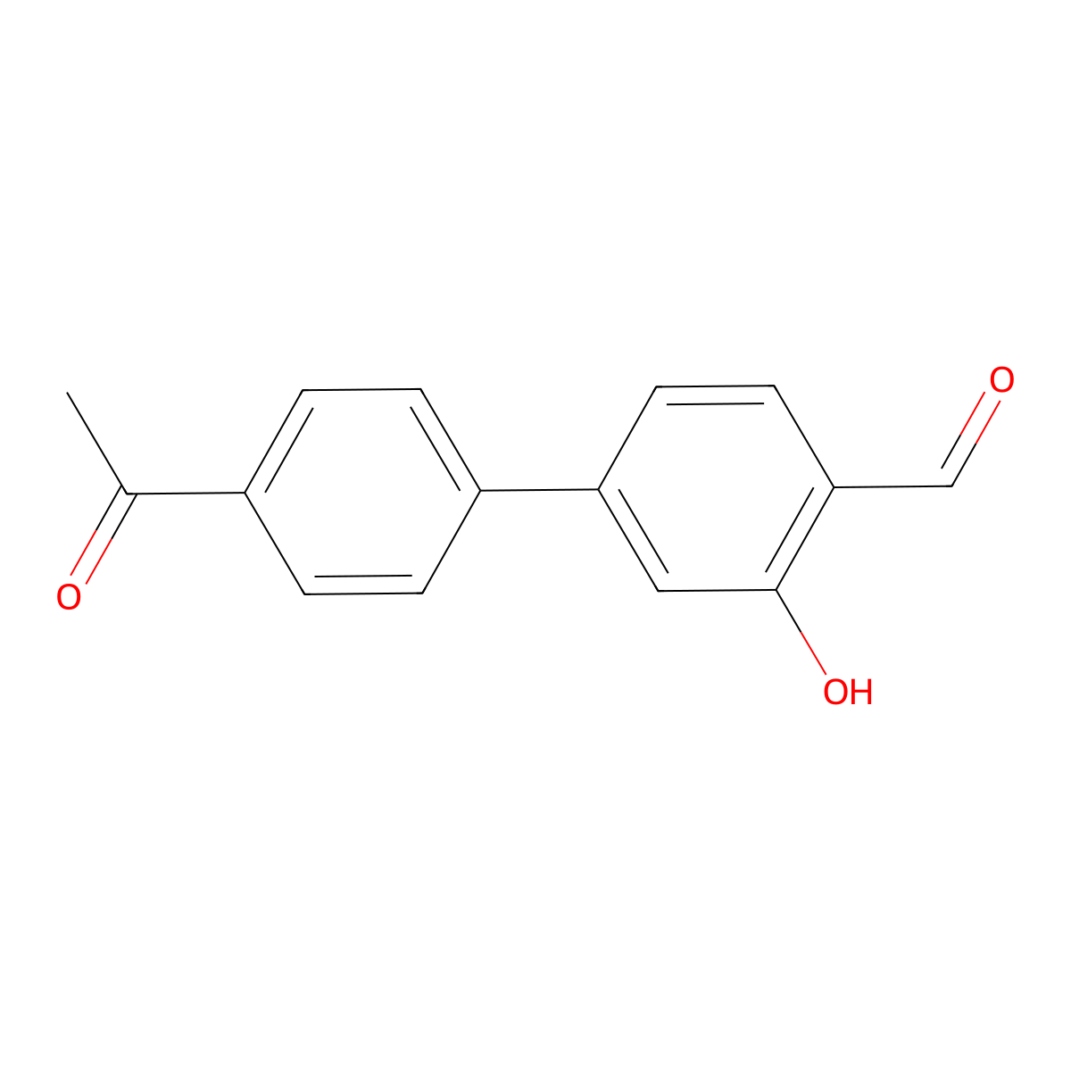 5-(4-Acetylphenyl)-2-formylphenol molecular structure, CAS 1262003-29-1