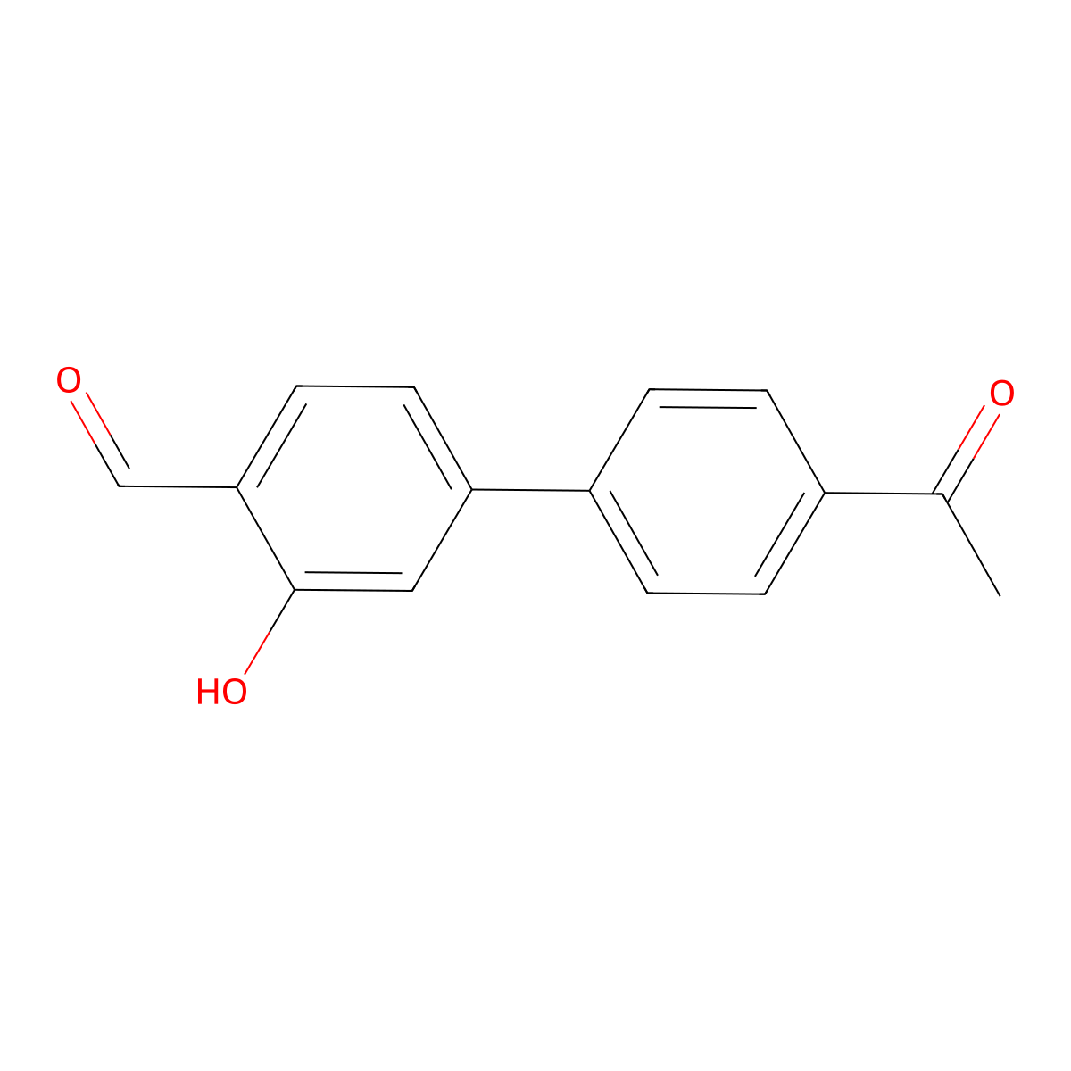 5-(4-Acetylphenyl)-2-formylphenol molecular structure, CAS 1262003-29-1