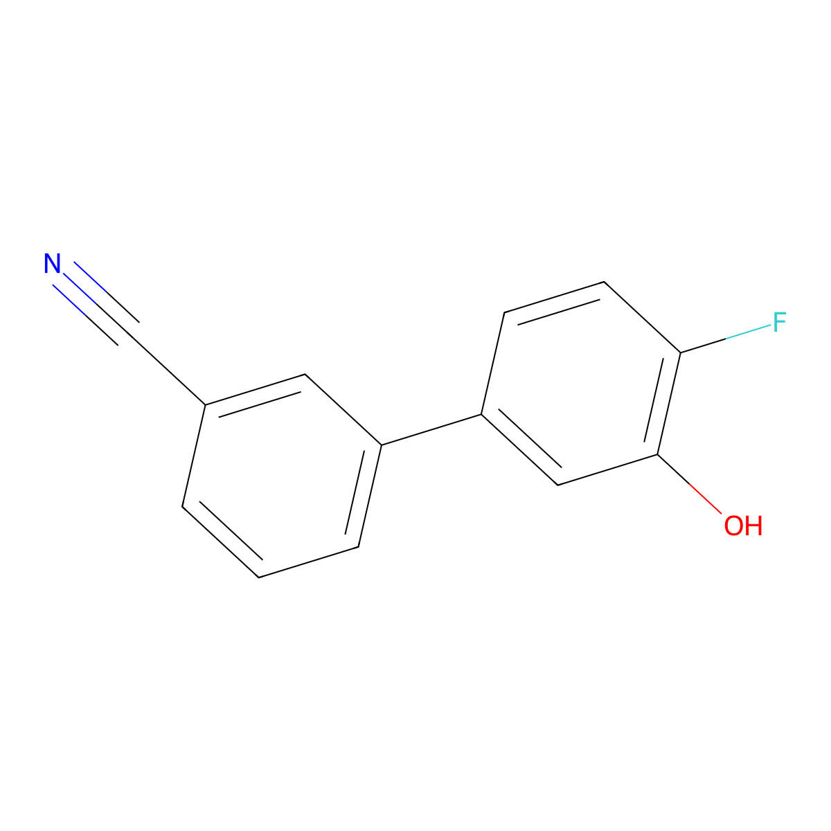 5-(3-Cyanophenyl)-2-fluorophenol molecular structure, CAS 1262003-56-4