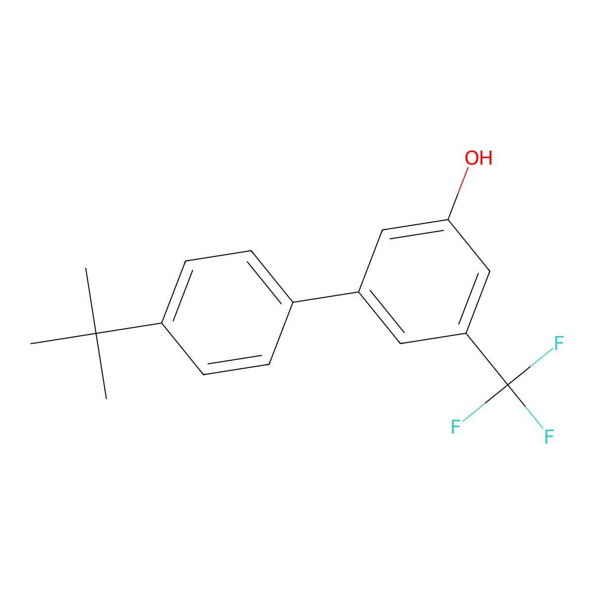 5-(4-T-Butylphenyl)-3-trifluoromethylphenol molecular structure, CAS 1262003-71-3
