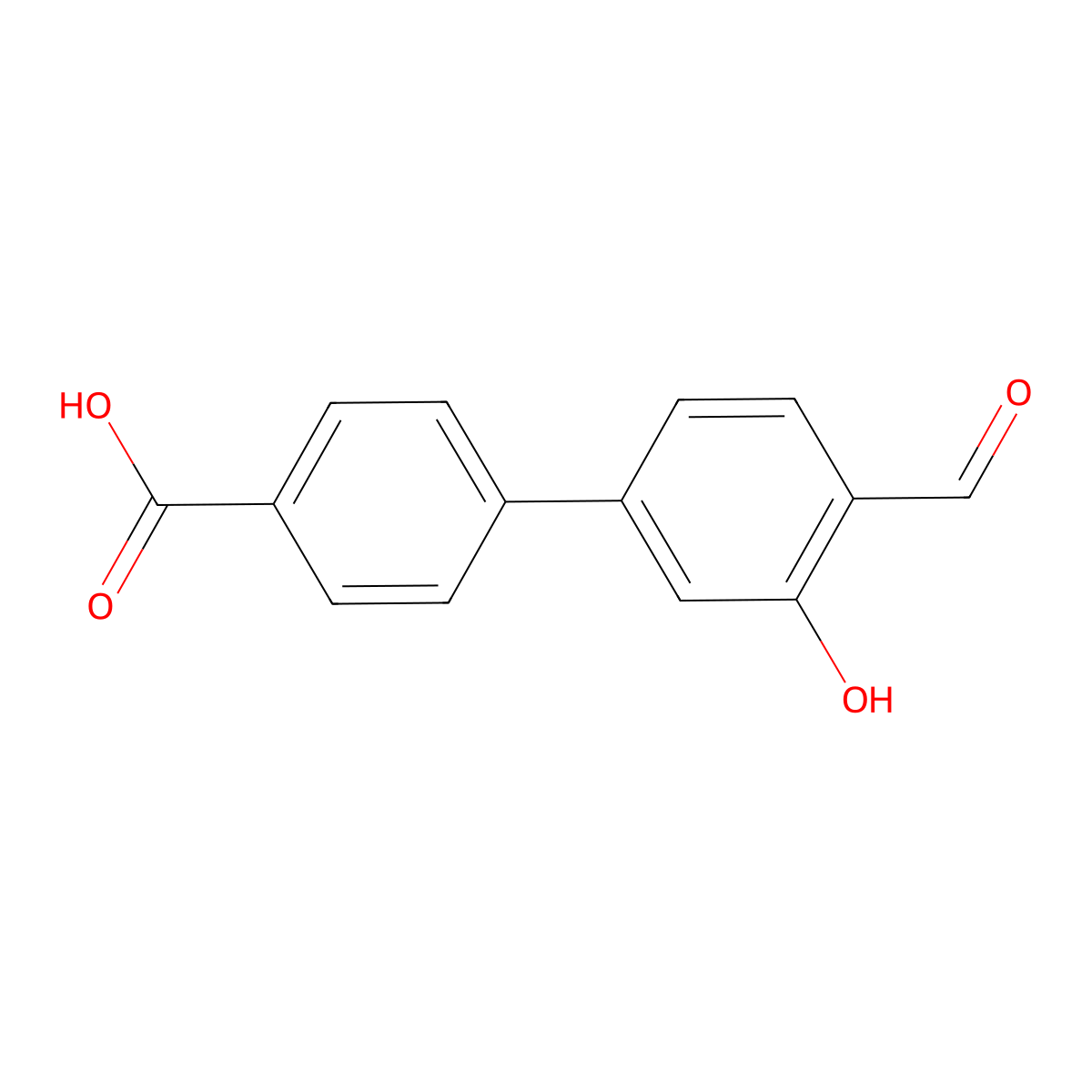 5-(4-Carboxyphenyl)-2-formylphenol molecular structure, CAS 1262003-80-4