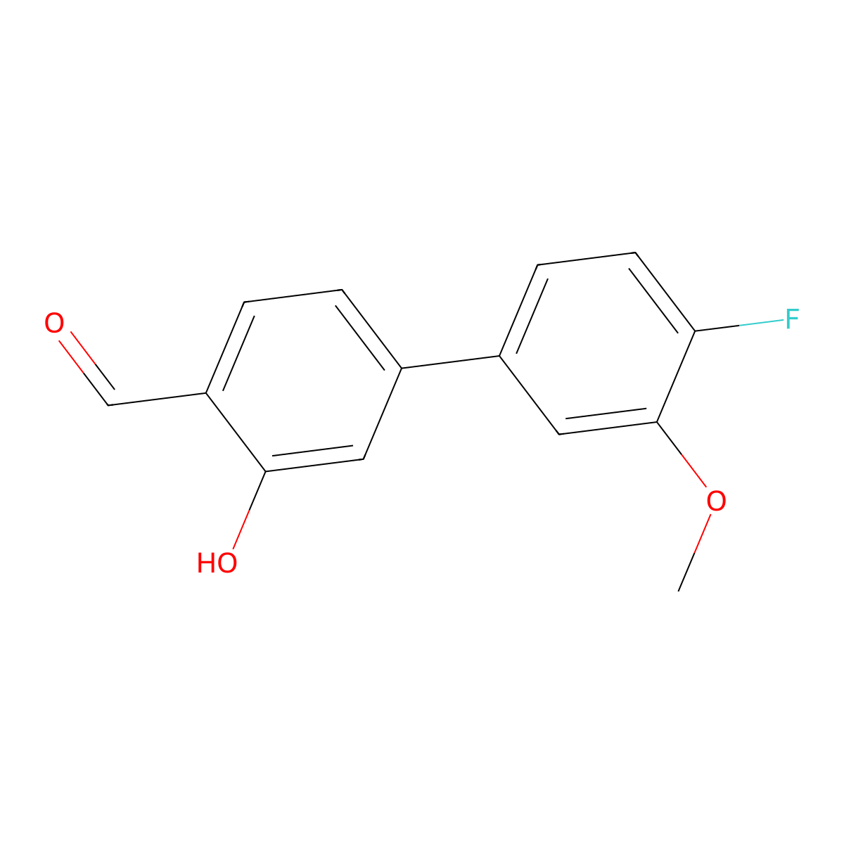 5-(4-Fluoro-3-methoxyphenyl)-2-formylphenol molecular structure, CAS 1262003-82-6