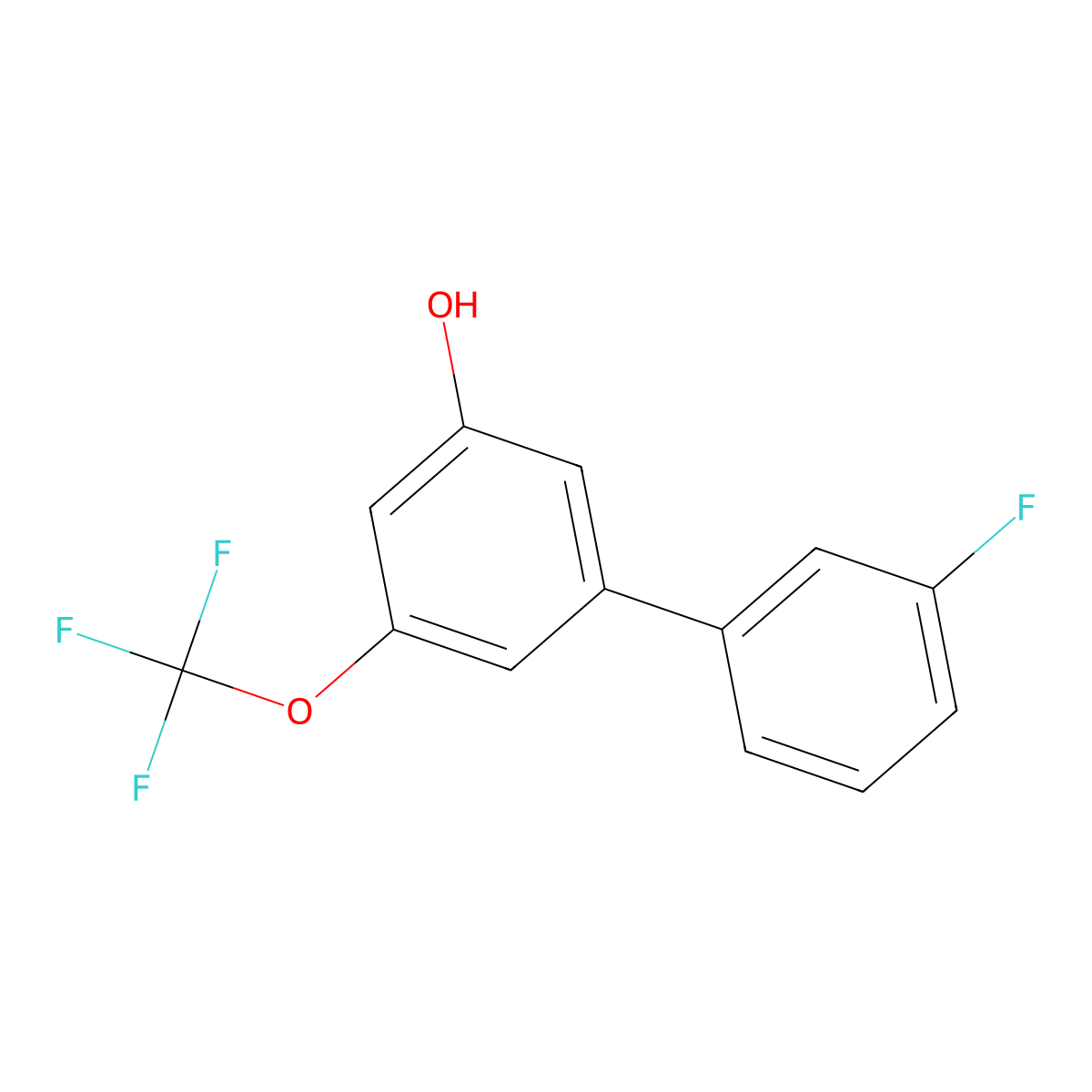 5-(3-Fluorophenyl)-3-trifluoromethoxyphenol molecular structure, CAS 1262004-00-1