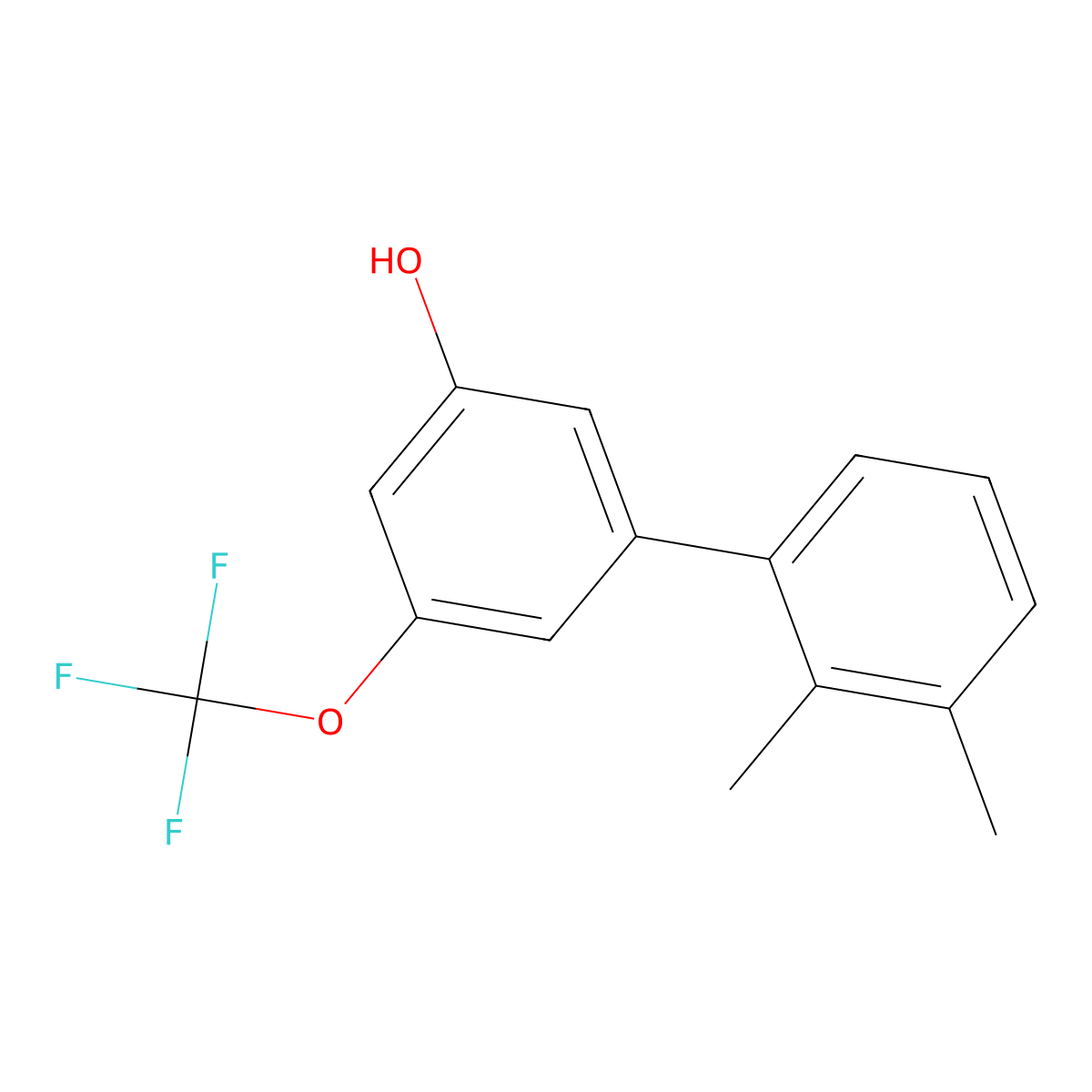 5-(2,3-Dimethylphenyl)-3-trifluoromethoxyphenol molecular structure, CAS 1262004-02-3