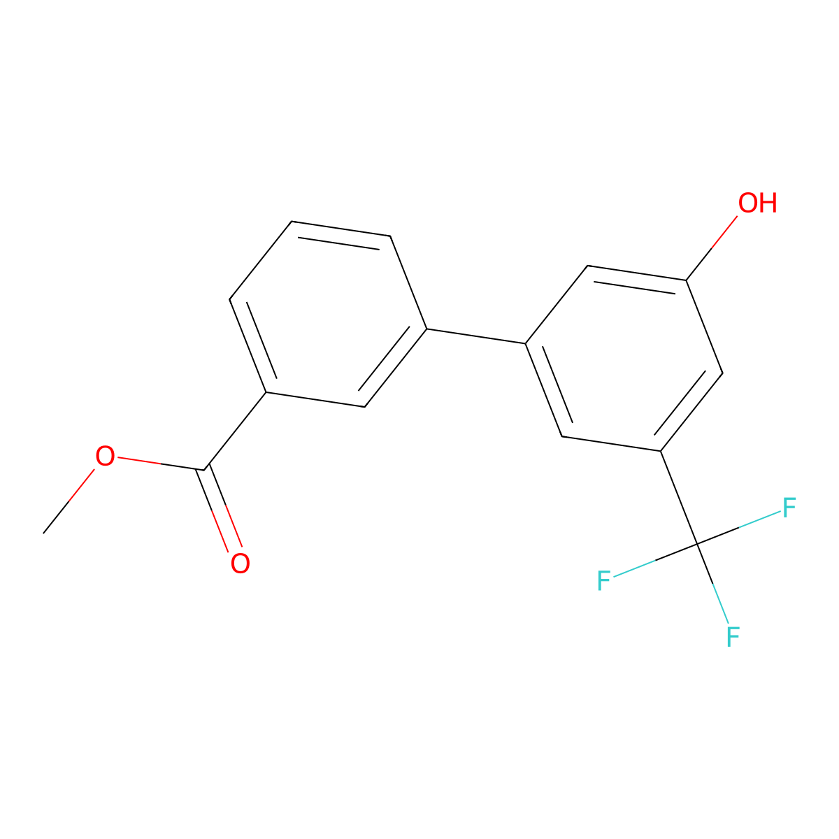 5-(3-Methoxycarbonylphenyl)-3-trifluoromethylphenol molecular structure, CAS 1262004-06-7