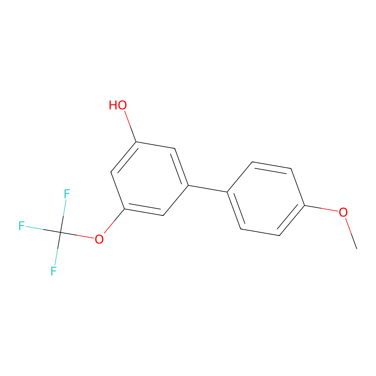 5-(4-Methoxyphenyl)-3-trifluoromethoxyphenol molecular structure, CAS 1262004-13-6