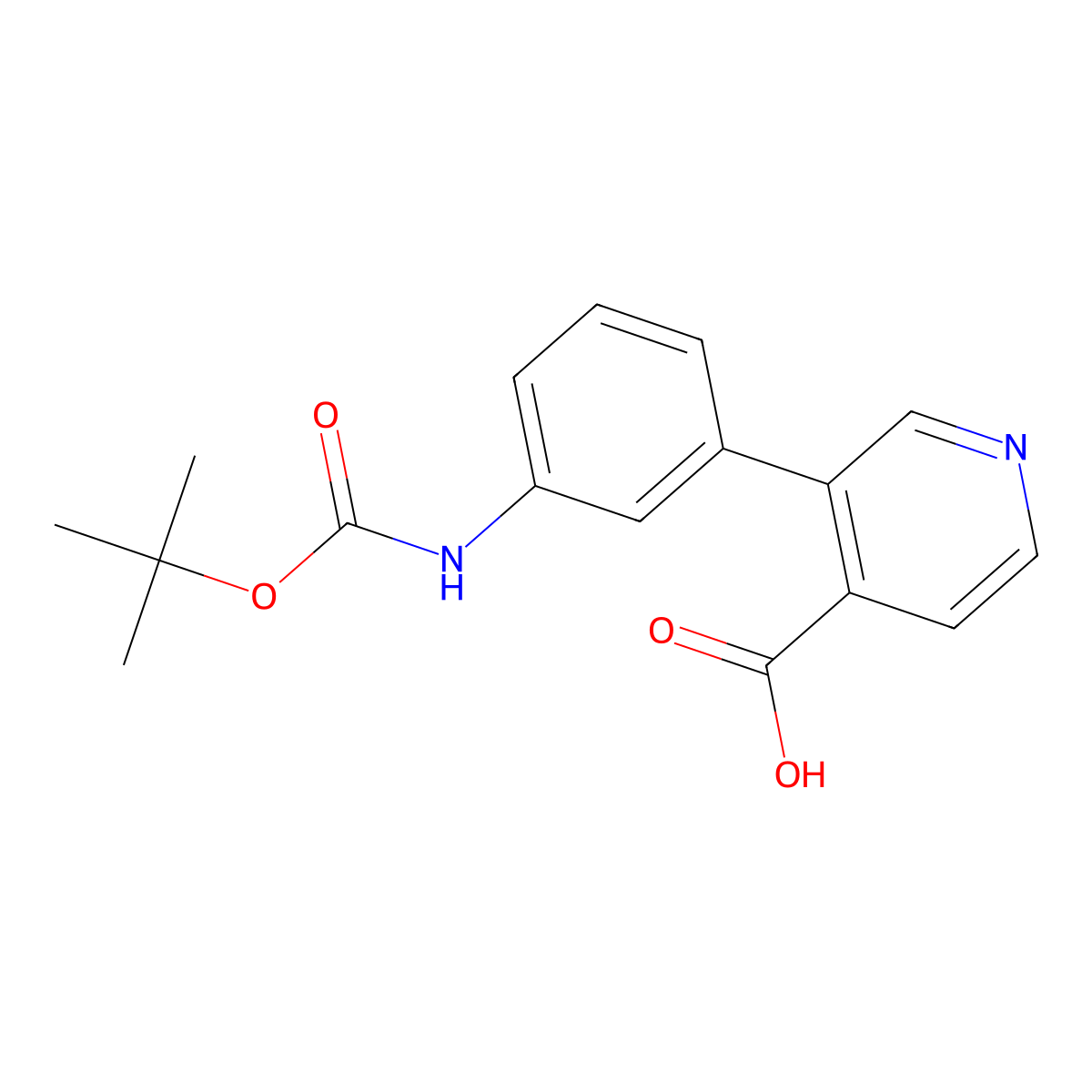 3-(3-BOC-Aminophenyl)isonicotinic acid molecular structure, CAS 1262004-67-0