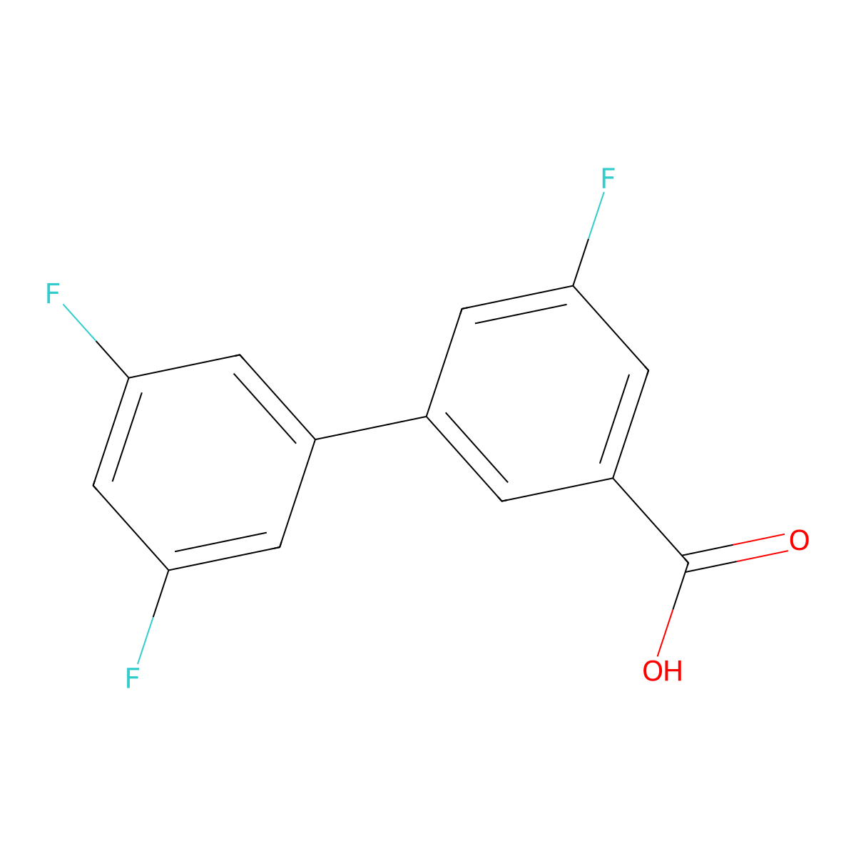 3-(3,5-Difluorophenyl)-5-fluorobenzoic acid molecular structure, CAS 1262006-06-3