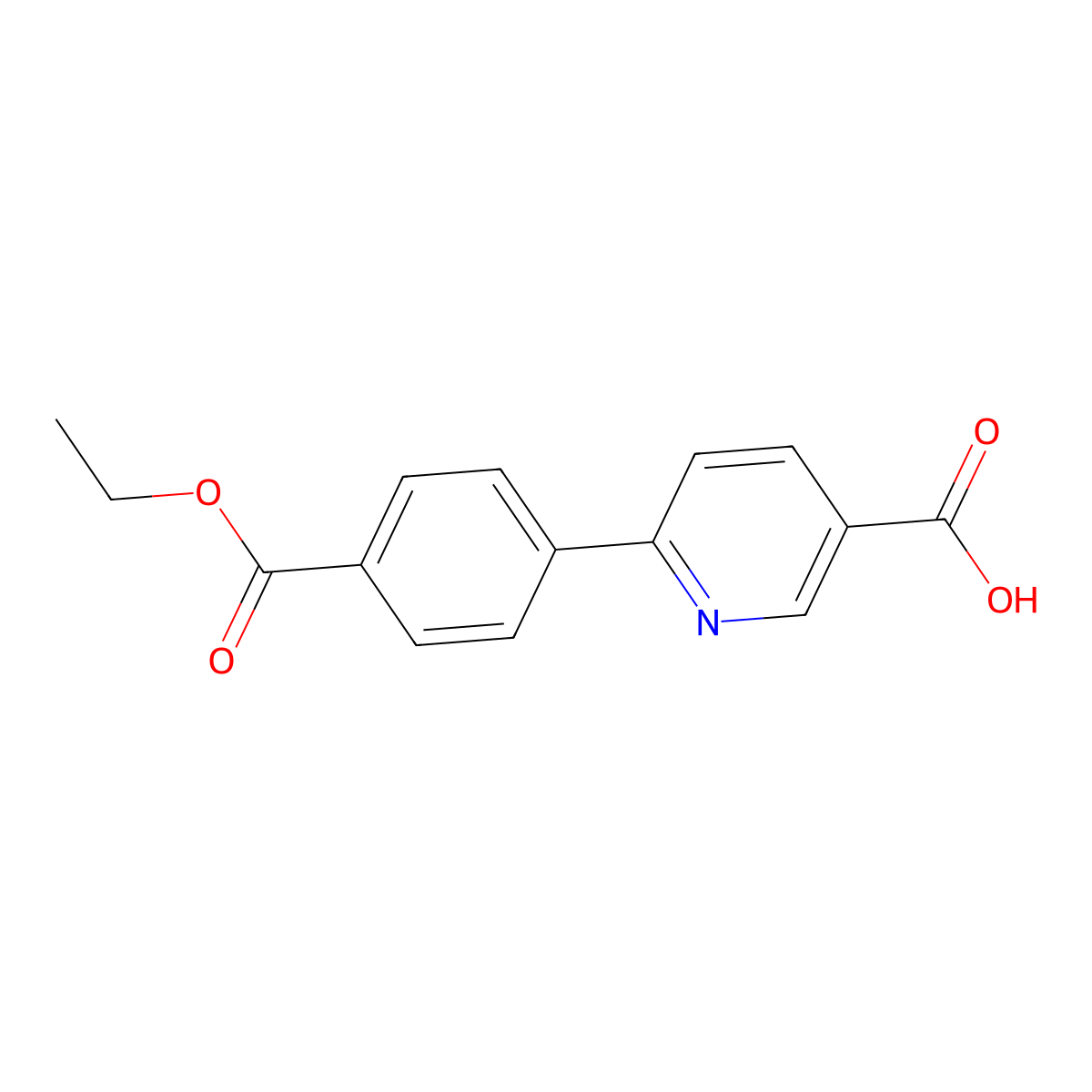 6-(4-Ethoxycarbonylphenyl)nicotinic acid molecular structure, CAS 1262007-83-9