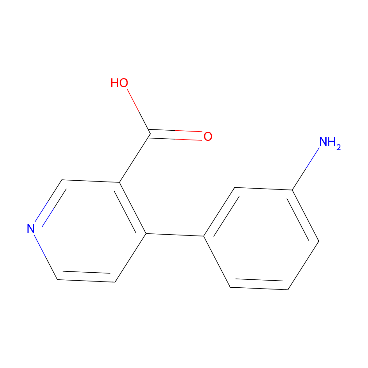4-(3-Aminophenyl)pyridine-3-carboxylic acid molecular structure, CAS 1262009-29-9