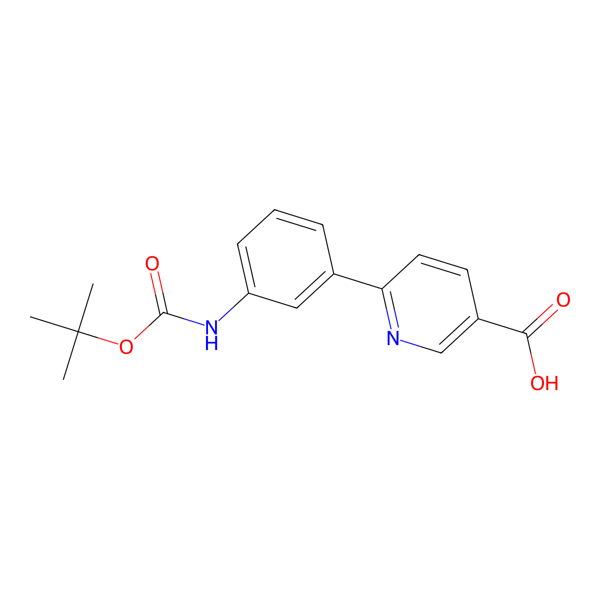 6-(3-BOC-Aminophenyl)nicotinic acid molecular structure, CAS 1262010-11-6