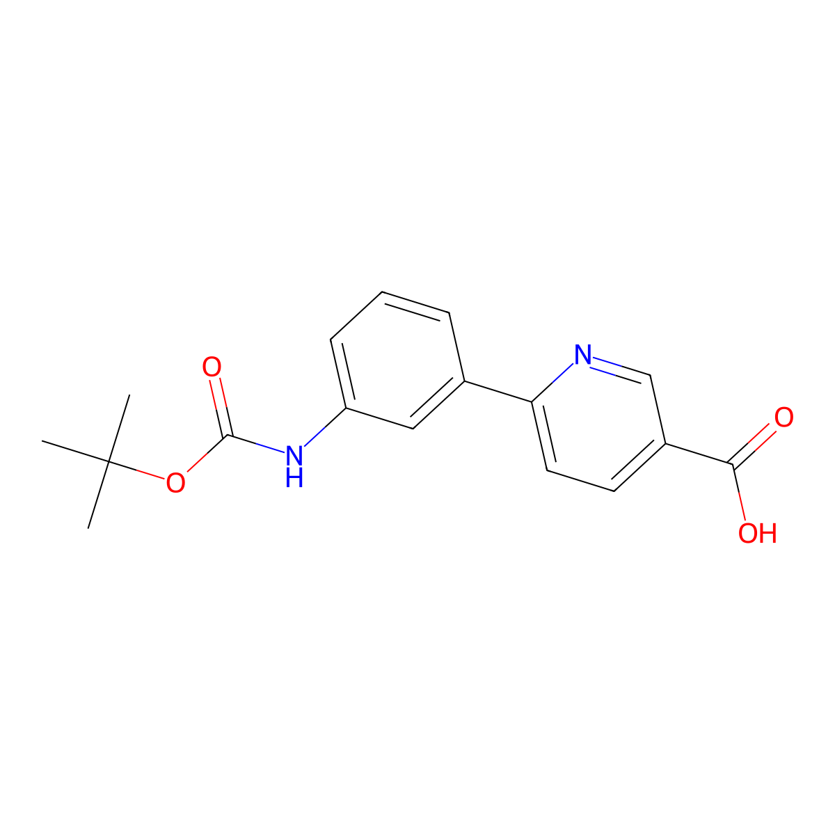 6-(3-BOC-Aminophenyl)nicotinic acid molecular structure, CAS 1262010-11-6