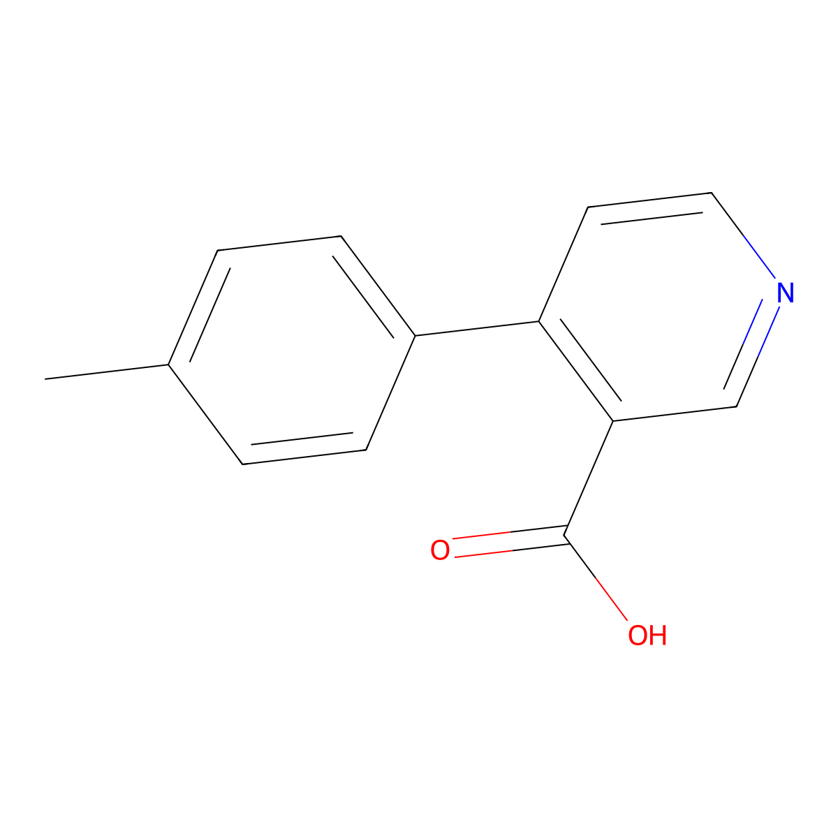 4-(4-Methylphenyl)pyridine-3-carboxylic acid molecular structure, CAS 1262011-30-2