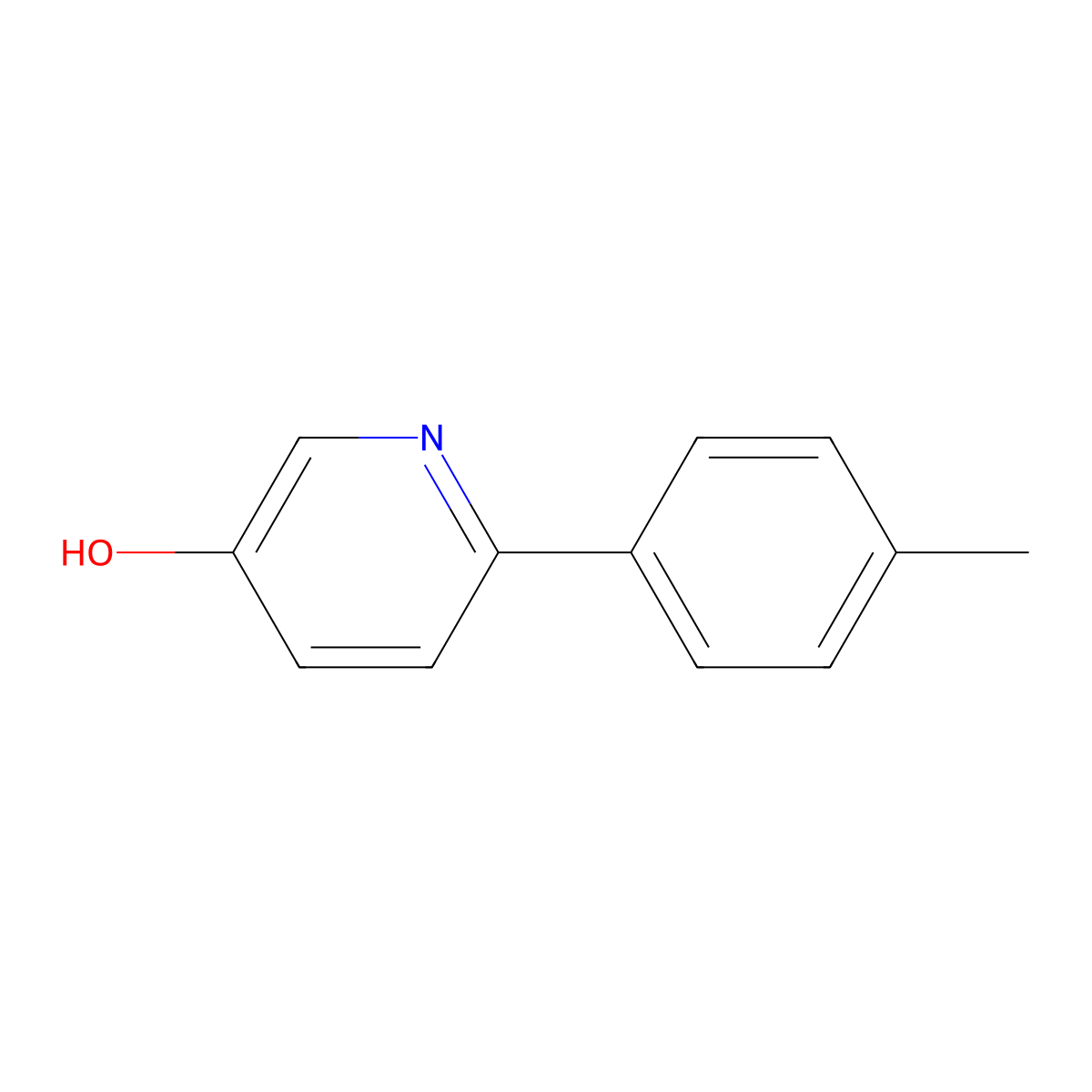 6-(4-Methylphenyl)pyridin-3-ol molecular structure, CAS 1262011-31-3