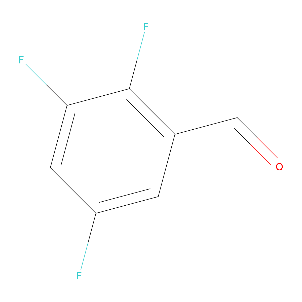 2,3,5-Trifluorobenzaldehyde molecular structure, CAS 126202-23-1