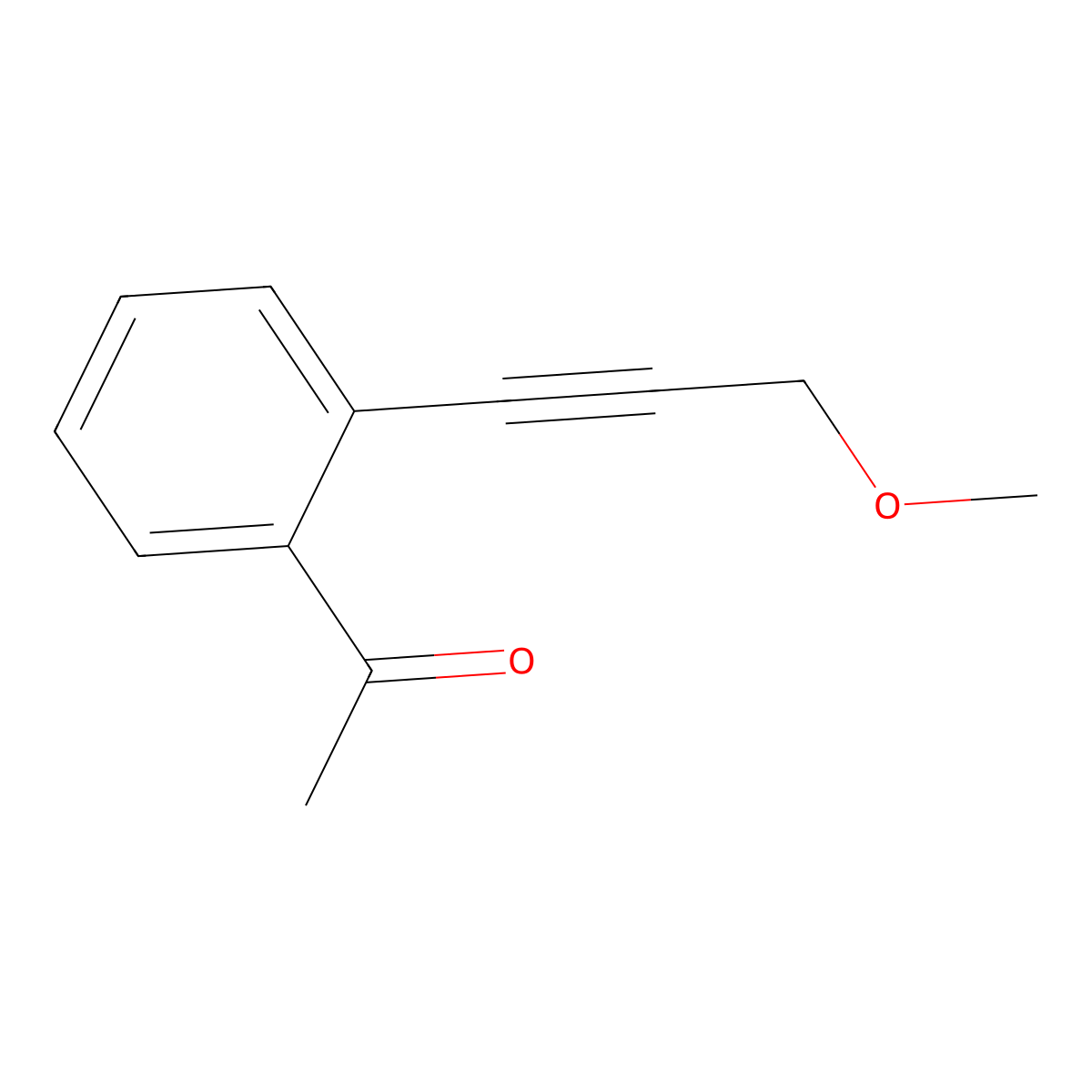 1-[2-(3-Methoxyprop-1-yn-1-yl)phenyl]ethan-1-one molecular structure, CAS 1262034-25-2