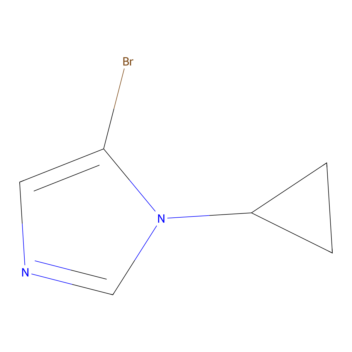 5-Bromo-1-cyclopropyl-1H-imidazole molecular structure, CAS 1262035-61-9