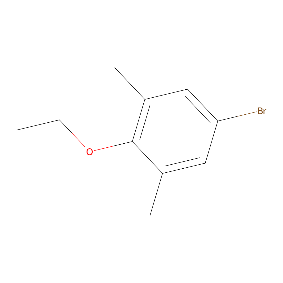 5-Bromo-2-ethoxy-1,3-dimethylbenzene molecular structure, CAS 126209-25-4