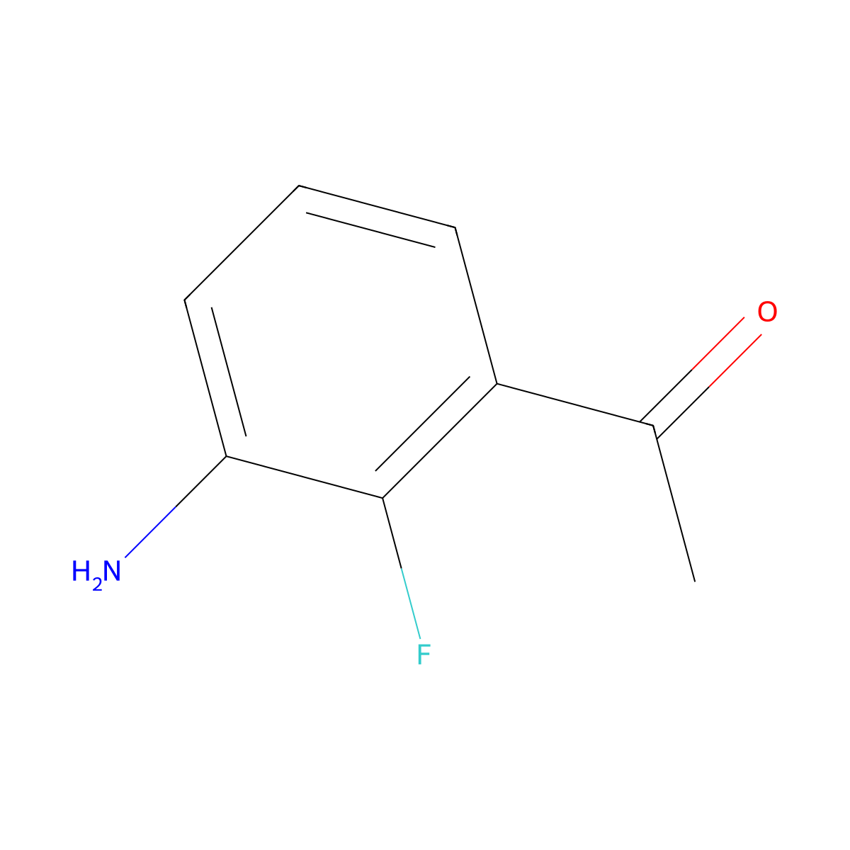 1-(3-Amino-2-fluorophenyl)ethanone molecular structure, CAS 1262098-06-5