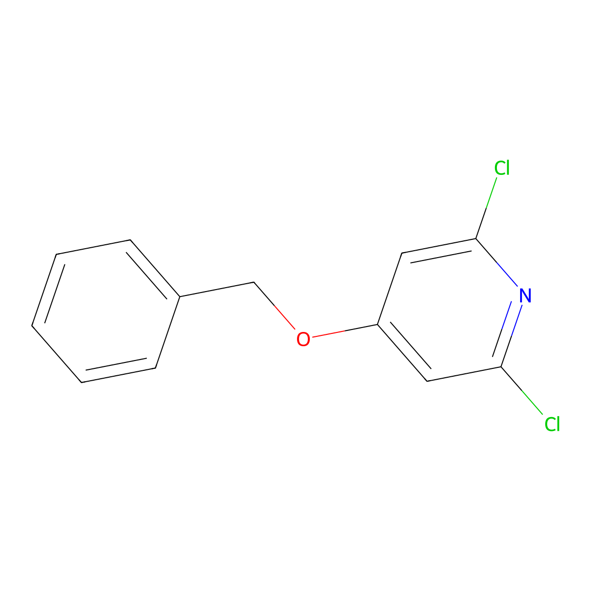4-(Benzyloxy)-2,6-dichloropyridine molecular structure, CAS 1262133-20-9