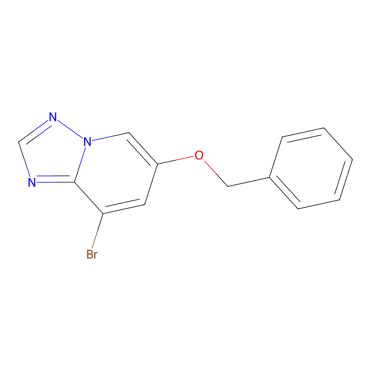 6-(Benzyloxy)-8-bromo-[1,2,4]triazolo[1,5-a]pyridine molecular structure, CAS 1262133-30-1