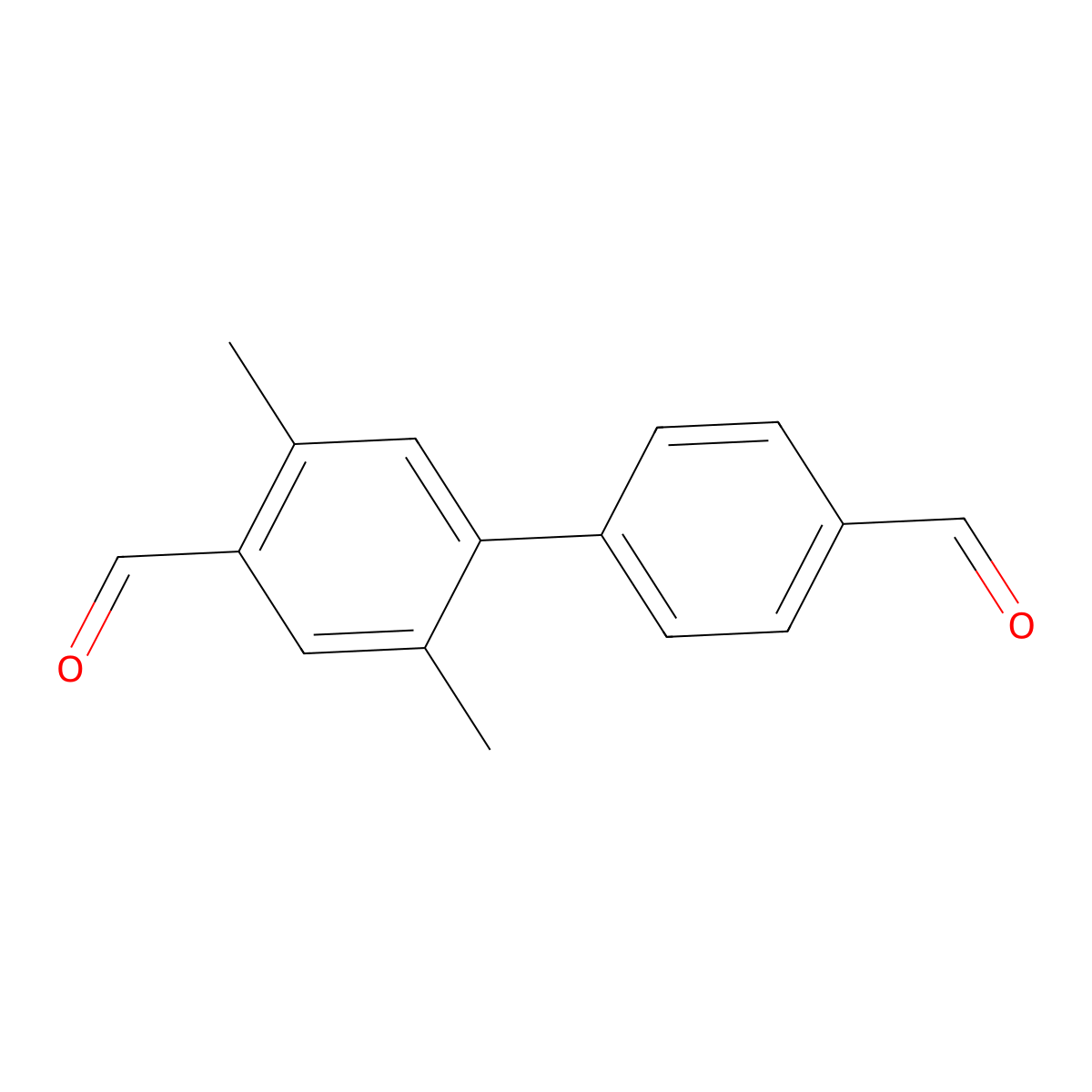 4-(4-Formylphenyl)-2,5-dimethylbenzaldehyde molecular structure, CAS 1262137-01-8
