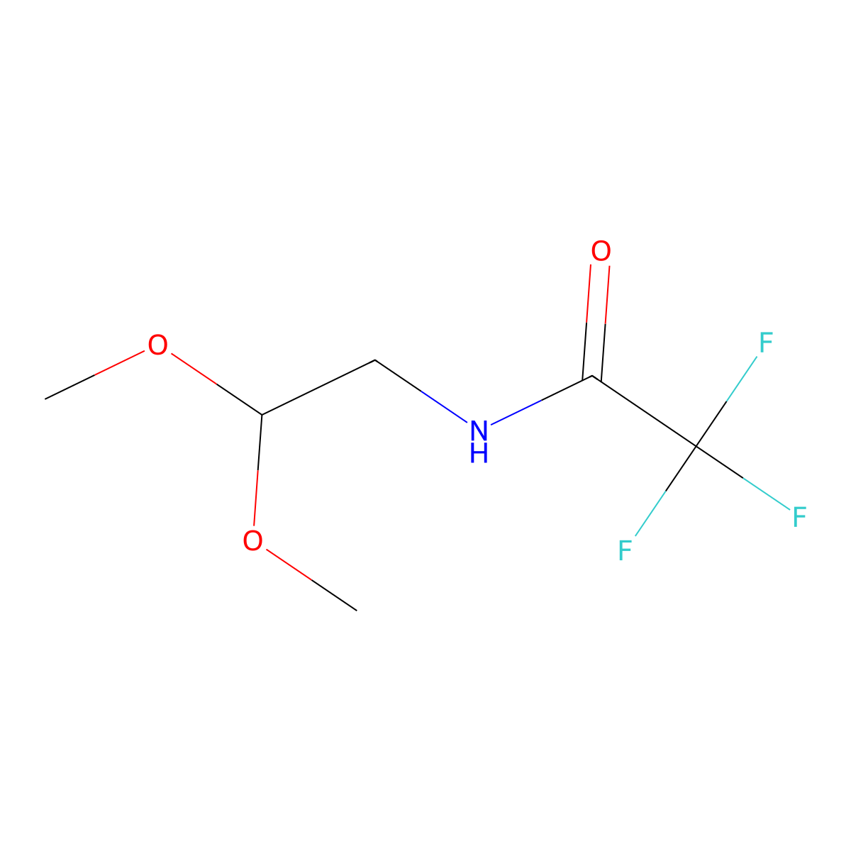 N-(2,2-Dimethoxy-ethyl)-2,2,2-trifluoro-acetamide molecular structure, CAS 1262142-11-9