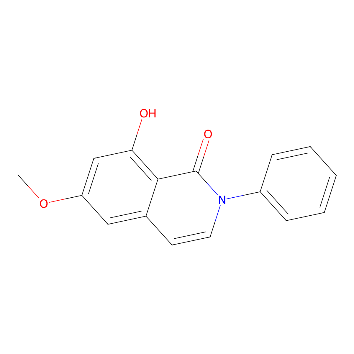 8-Hydroxy-6-methoxy-2-phenylisoquinolin-1(2H)-one molecular structure, CAS 1262144-38-6