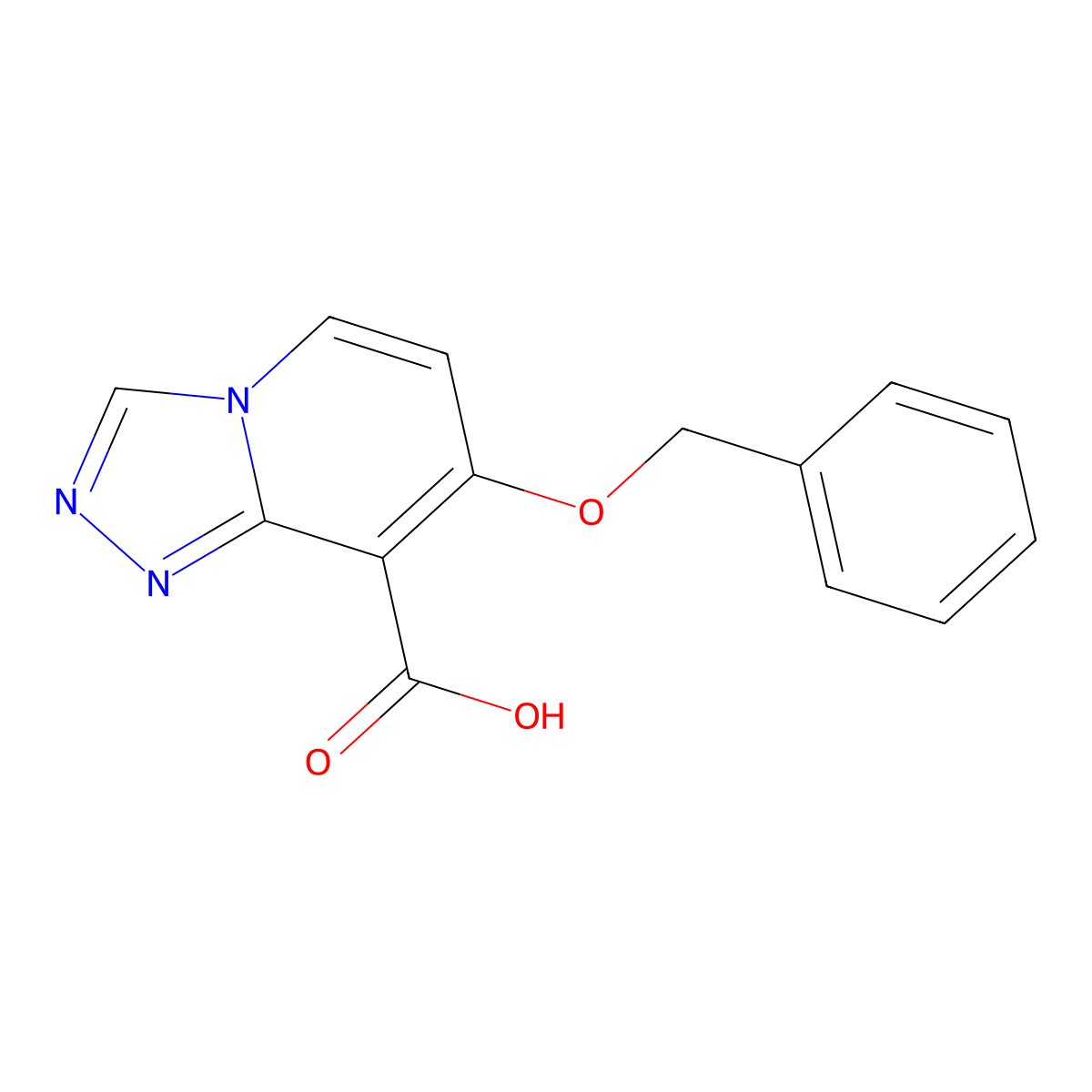7-(Benzyloxy)-[1,2,4]triazolo[4,3-a]pyridine-8-carboxylic acid molecular structure, CAS 1262191-85-4