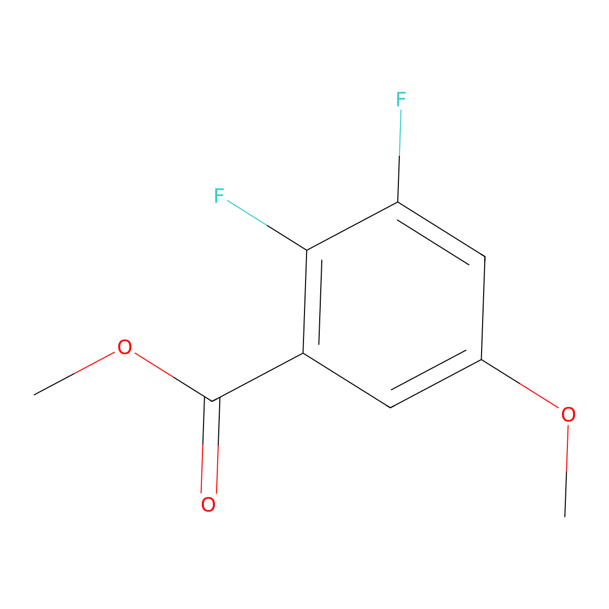 2,3-Difluoro-5-methoxy-benzoic acid methyl ester molecular structure, CAS 1262197-30-7