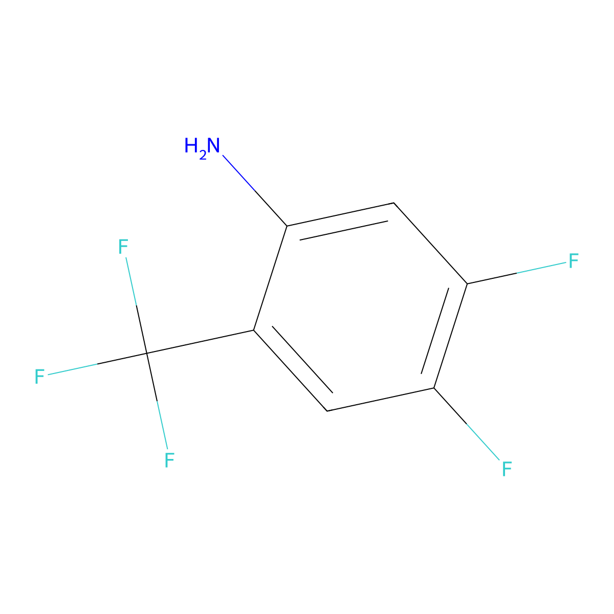 4,5-Difluoro-2-(trifluoromethyl)aniline molecular structure, CAS 1262197-39-6