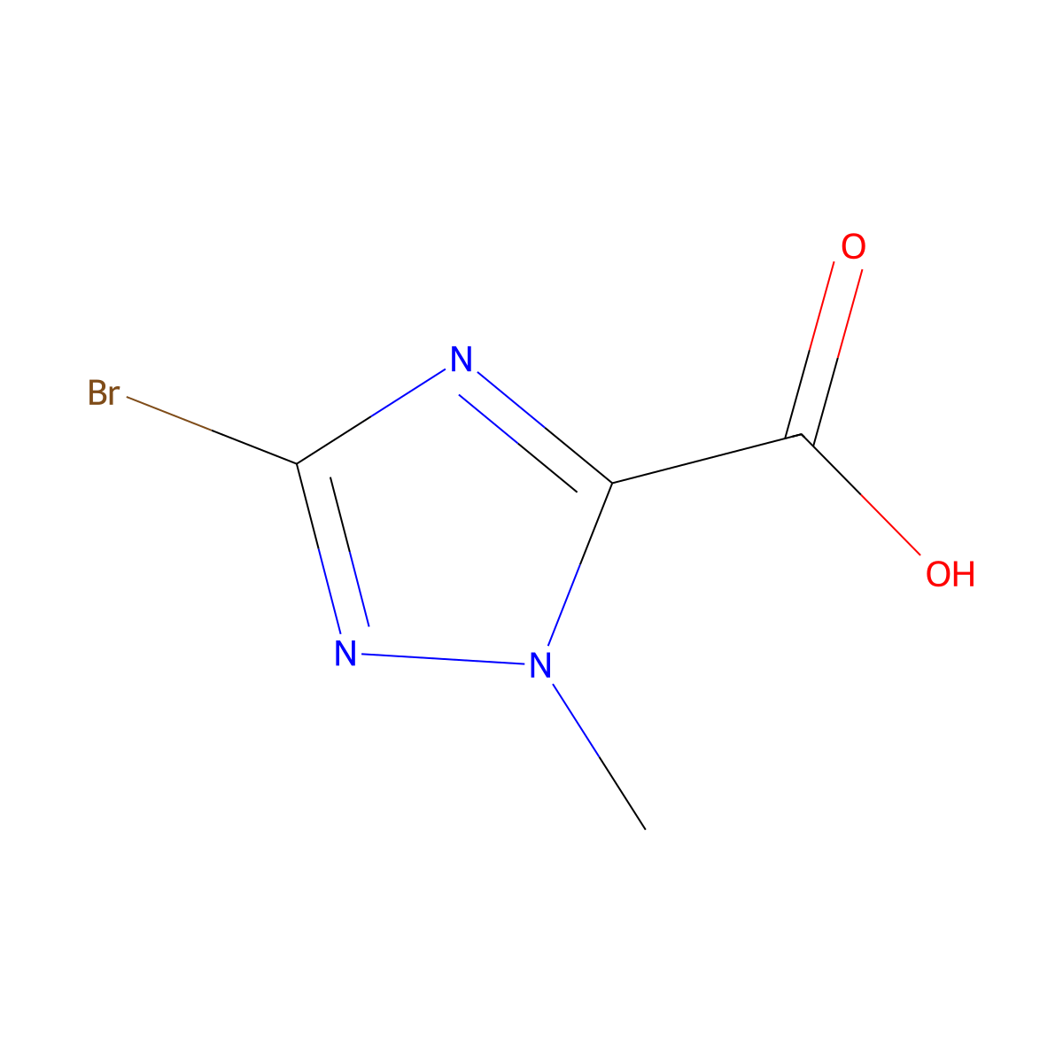 3-Bromo-1-methyl-1H-1,2,4-triazole-5-carboxylic acid molecular structure, CAS 1262198-02-6
