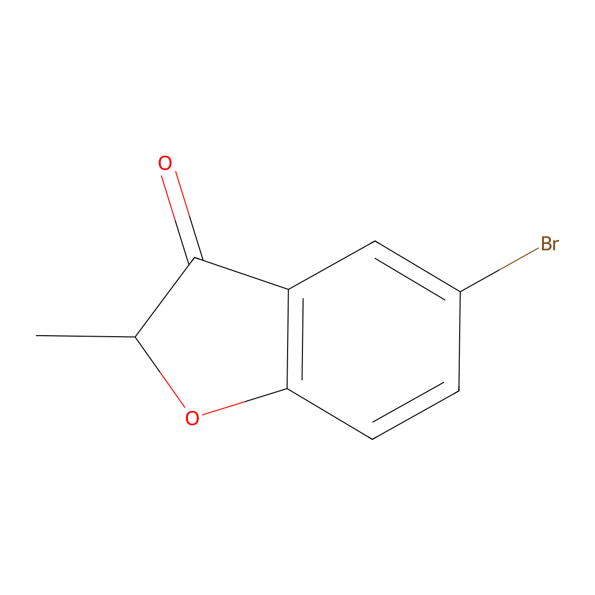 3(2H)-Benzofuranone, 5-bromo-2-methyl- molecular structure, CAS 126224-79-1