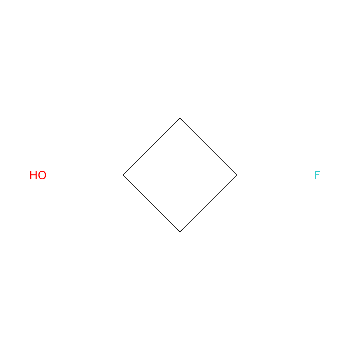 (1r,3r)-3-Fluorocyclobutan-1-ol molecular structure, CAS 1262278-60-3