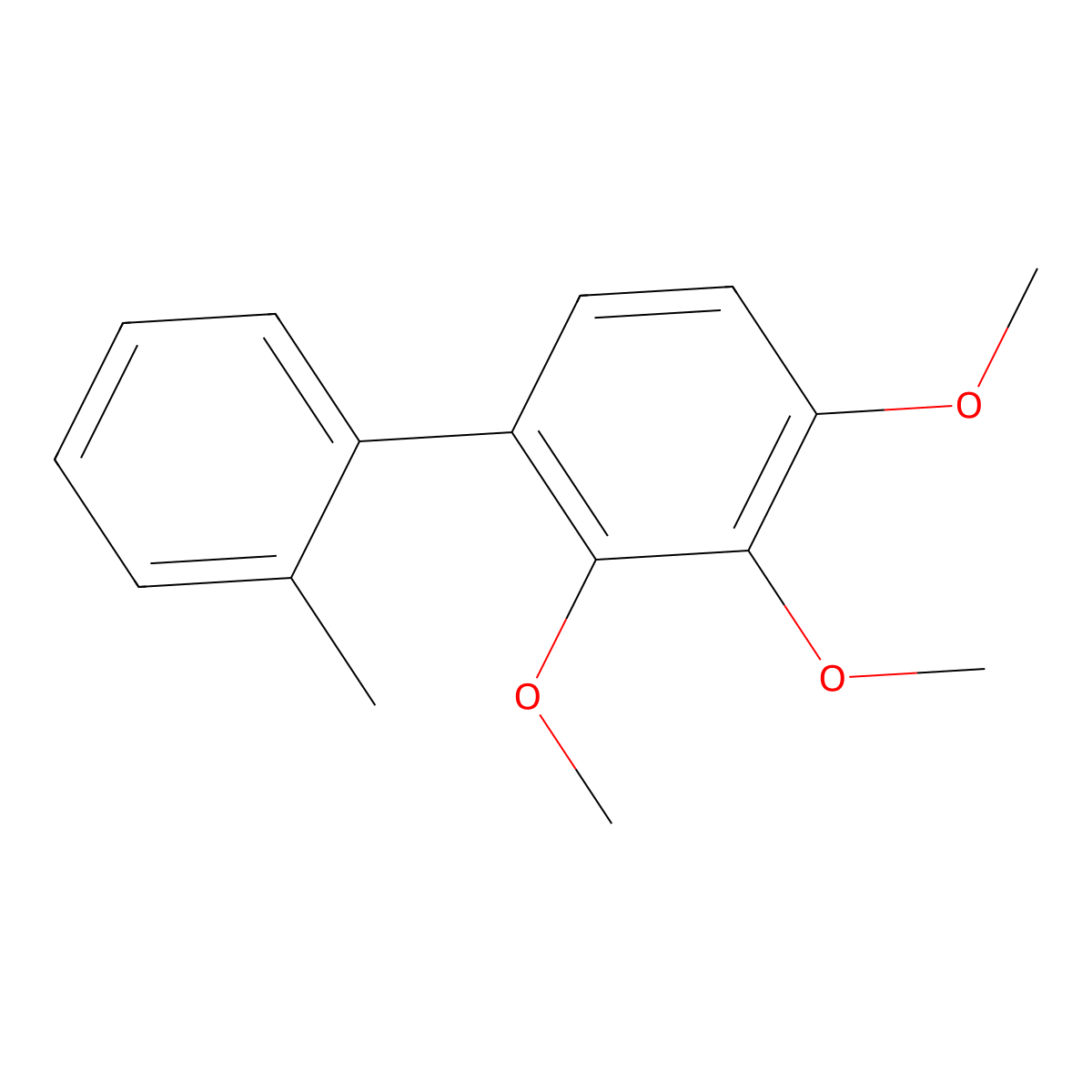 2,3,4-Trimethoxy-2'-methyl-1,1'-biphenyl molecular structure, CAS 1262283-89-5