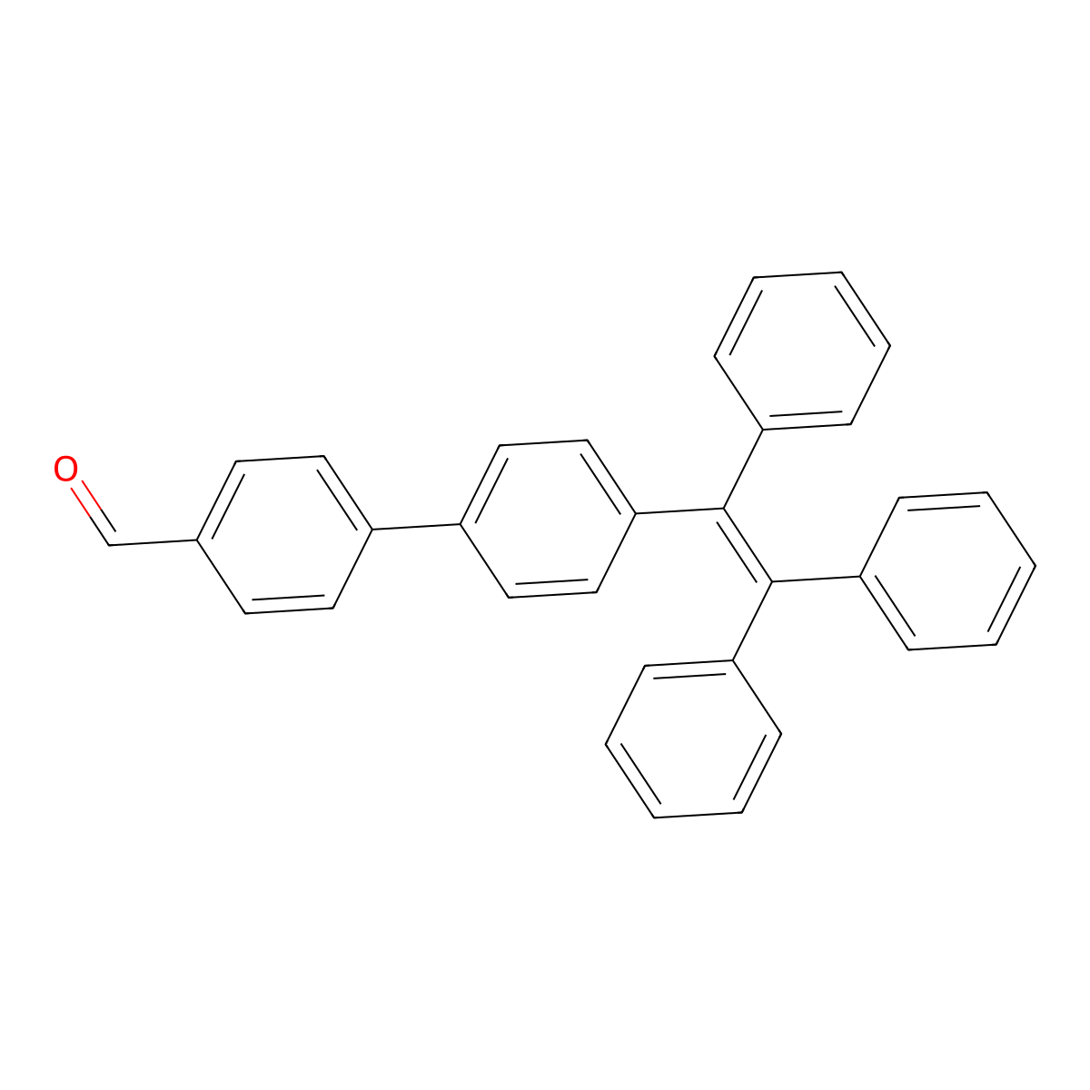 4'-(1,2,2-Triphenylvinyl)-[1,1'-biphenyl]-4-carbaldehyde molecular structure, CAS 1262331-04-3