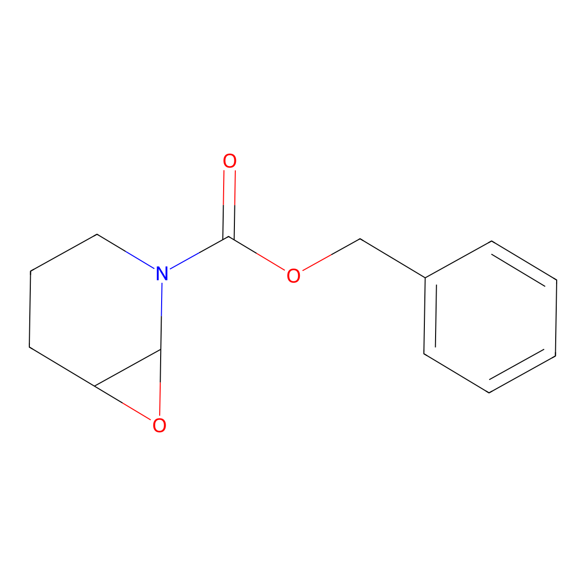 Benzyl 7-oxa-2-azabicyclo[4.1.0]heptane-2-carboxylate molecular structure, CAS 1262407-40-8