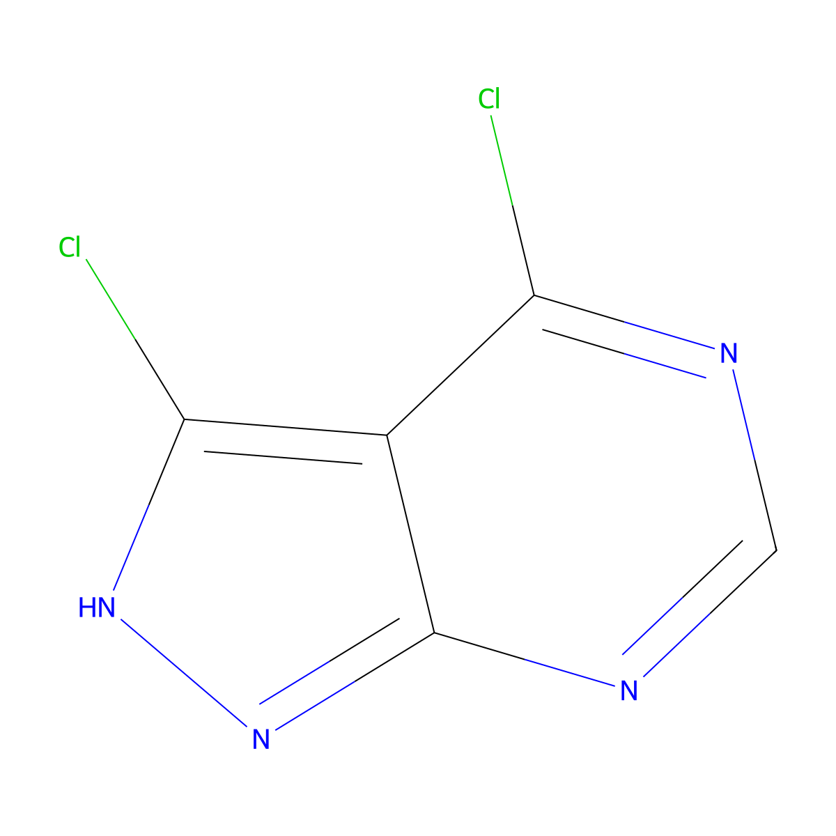 3,4-Dichloro-1H-pyrazolo[3,4-d]pyrimidine molecular structure, CAS 1262408-00-3