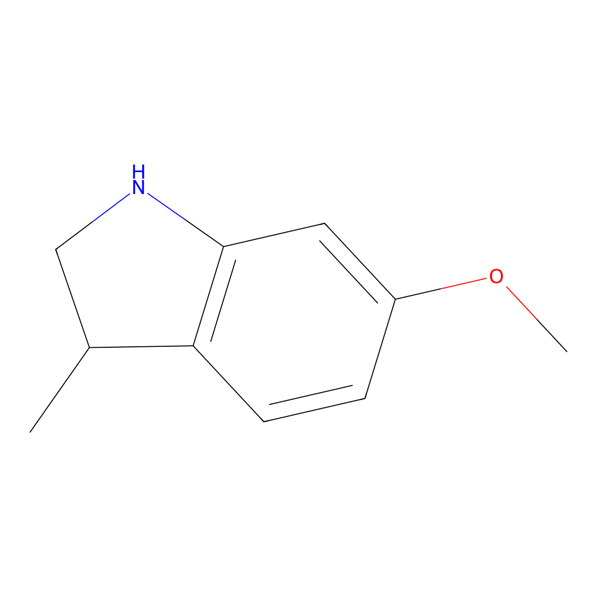 6-methoxy-3-methyl-2,3-dihydro-1H-indole molecular structure, CAS 1262408-14-9