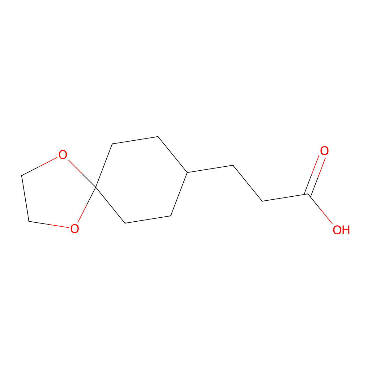 3-(1,4-Dioxaspiro[4.5]decan-8-yl)propionic Acid molecular structure, CAS 1262411-38-0