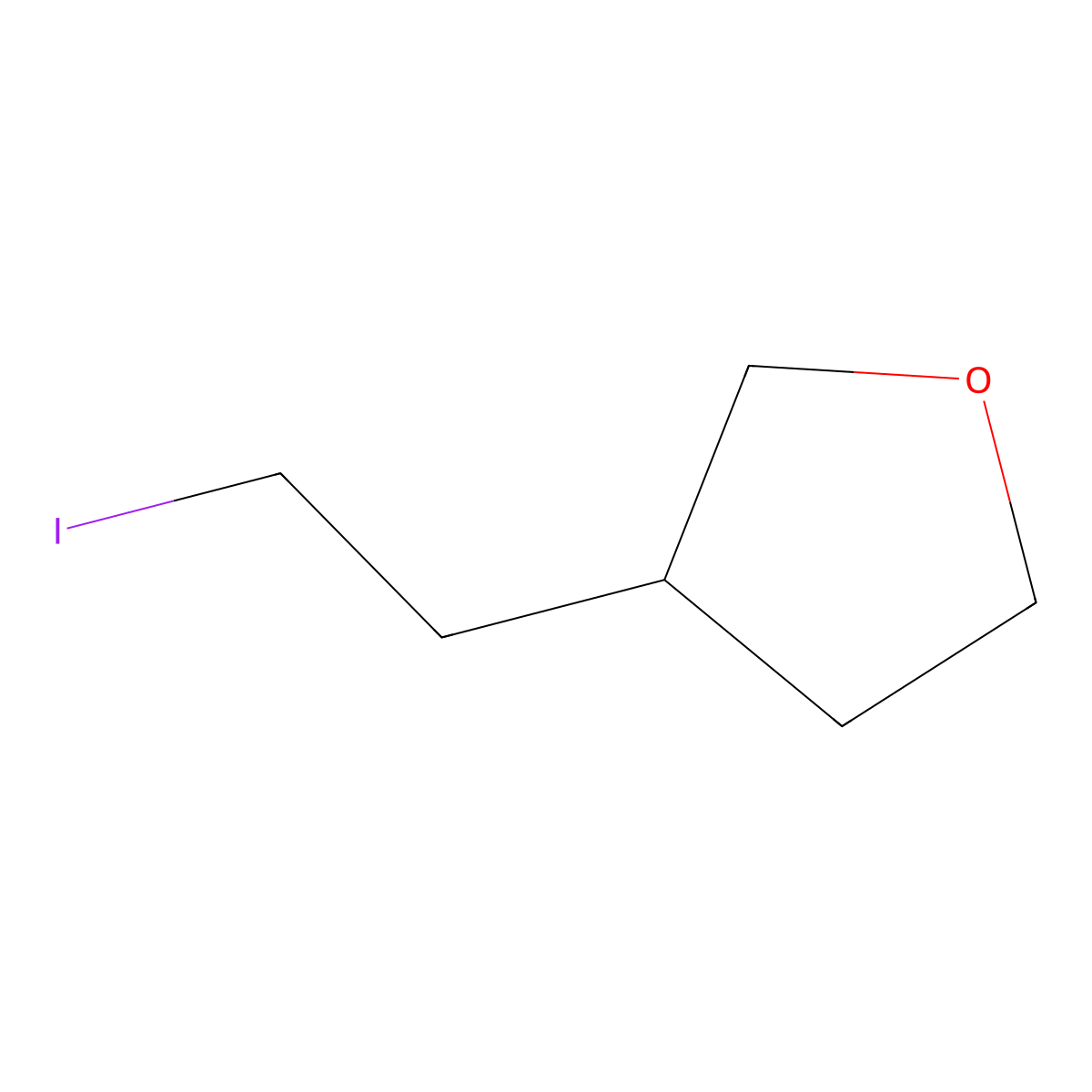 3-(2-Iodoethyl)oxolane molecular structure, CAS 1262412-04-3