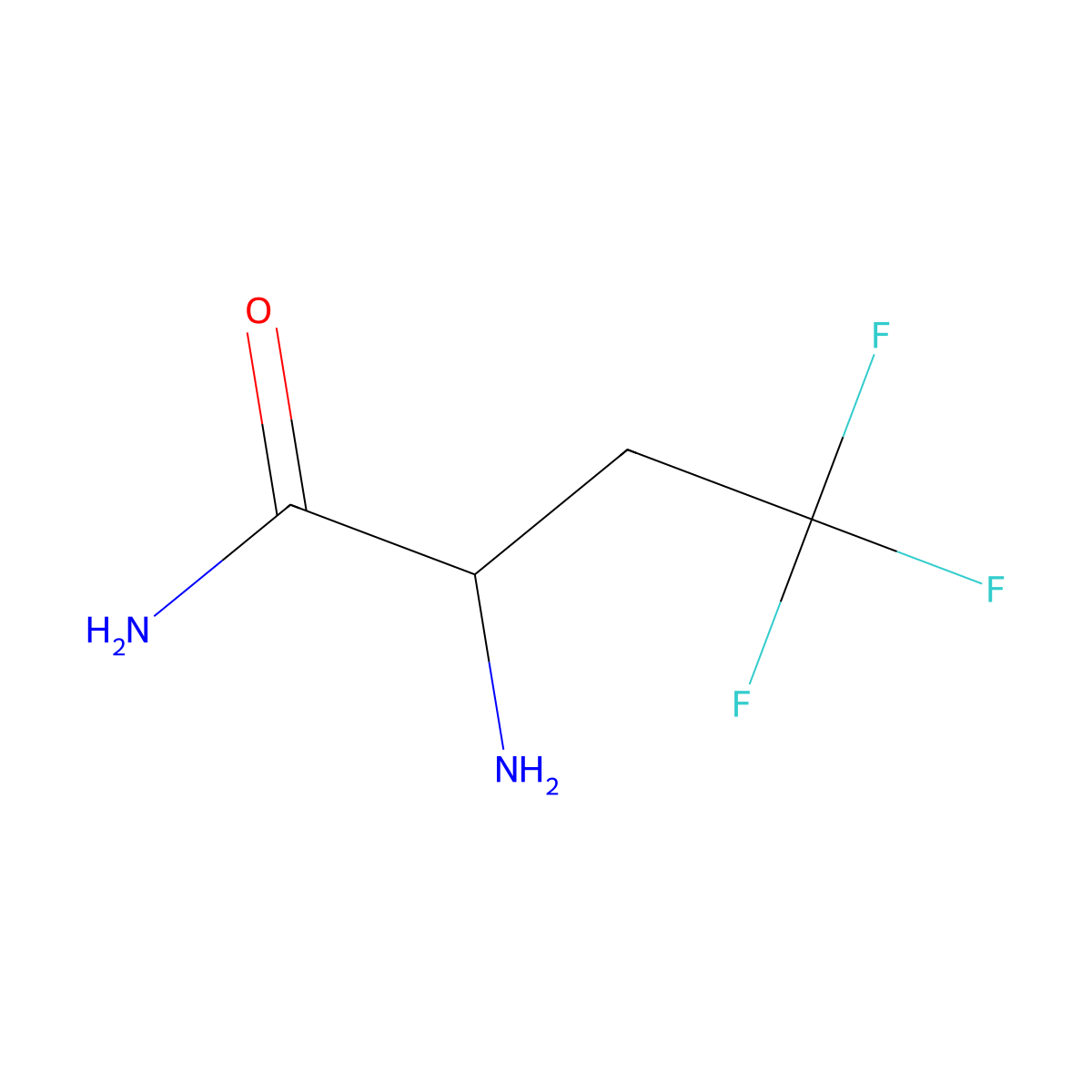 2-Amino-4,4,4-trifluorobutanamide molecular structure, CAS 1262414-55-0