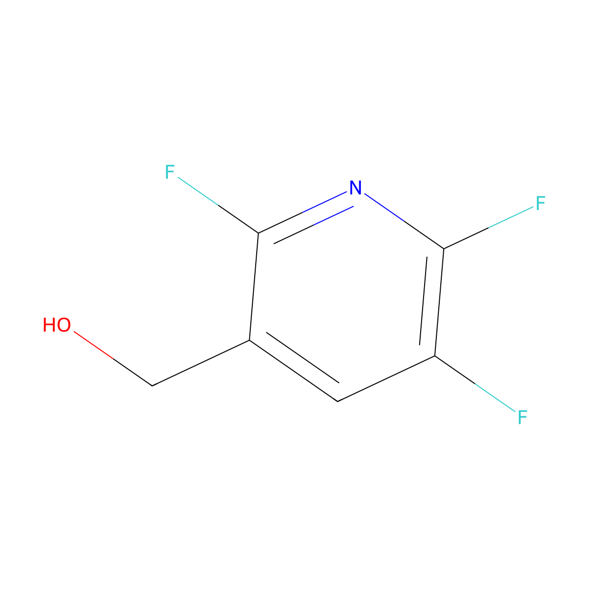 (2,5,6-Trifluoropyridin-3-yl)methanol molecular structure, CAS 1262415-64-4