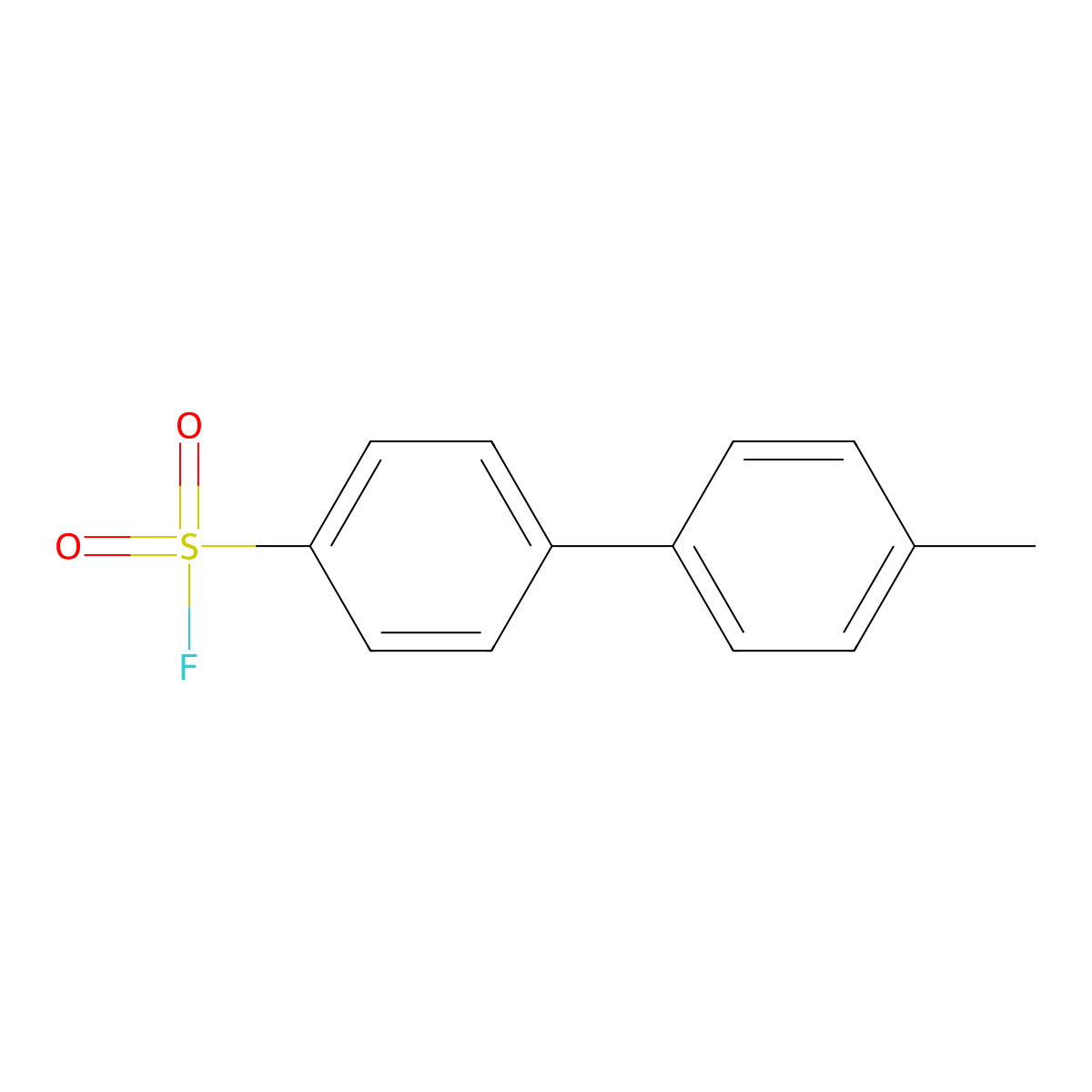 4'-Methylbiphenyl-4-sulfonyl fluoride molecular structure, CAS 1262415-96-2