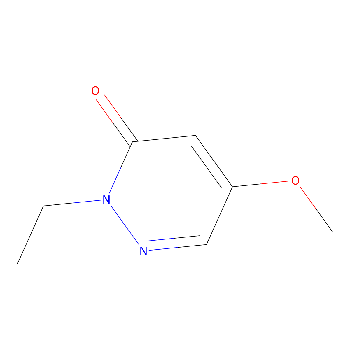 2-Ethyl-5-methoxy-2,3-dihydropyridazin-3-one molecular structure, CAS 1262423-58-4