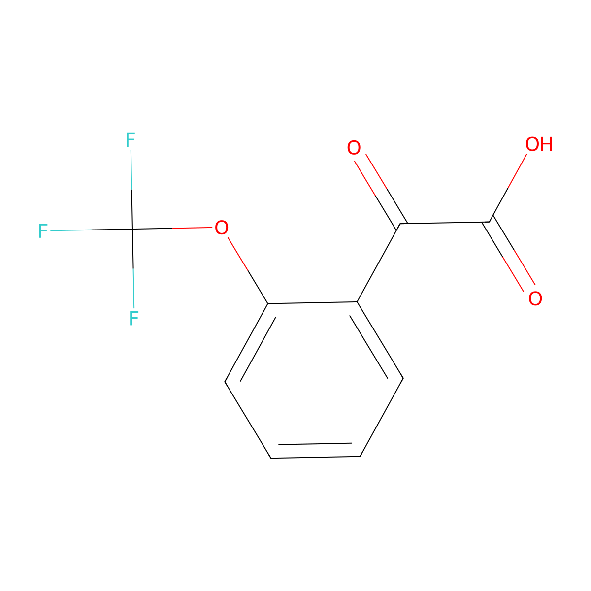 2-Oxo-2-[2-(trifluoromethoxy)phenyl]acetic acid molecular structure, CAS 1262424-69-0